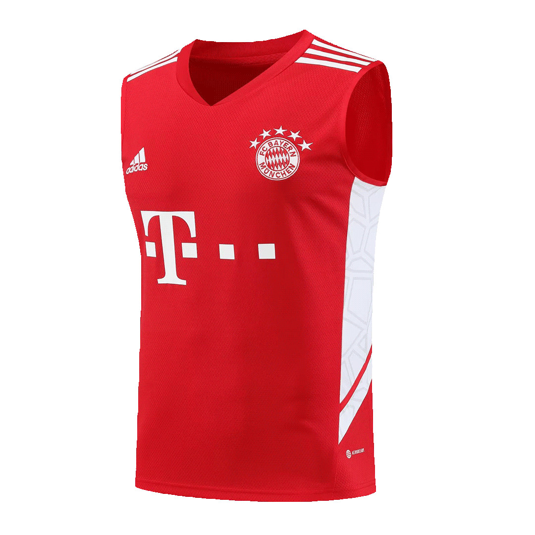 Bayern Munich Sleeveless Training Kit (Top+Shorts) Red 2023/24