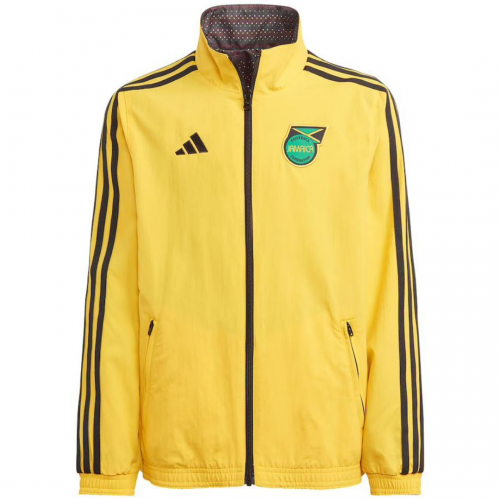 Jamaica On-Field Anthem Full-Zip Reversible Team Jacket Yellow/Black 2023