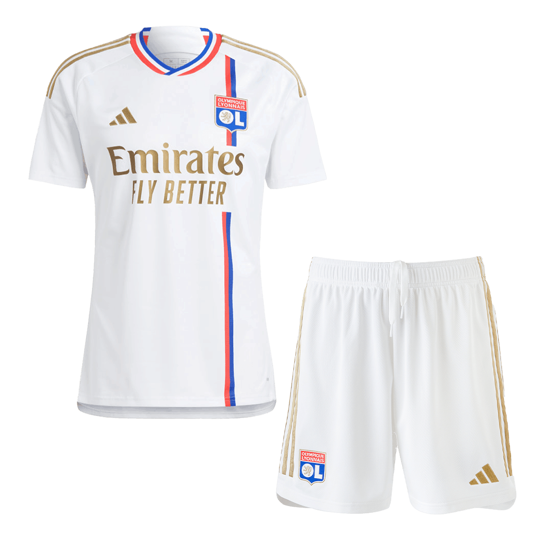 Olympique Lyonnais Home Kit Jersey+Shorts Player Version 2023/24