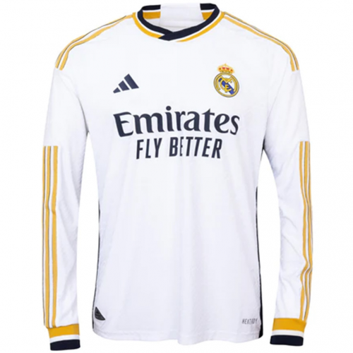 Real Madrid Long Sleeve Home Jersey Player Version 2023/24