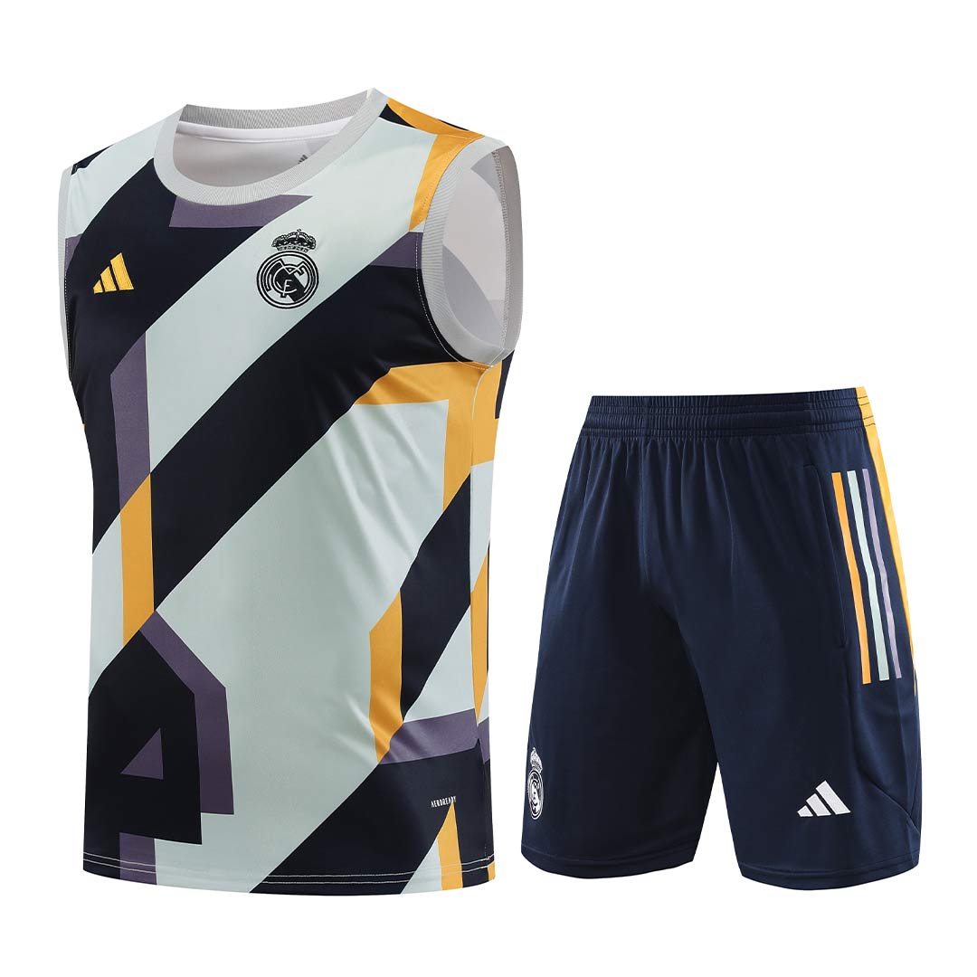 Real Madrid Sleeveless Training Kit (Top+Shorts) 2023/24