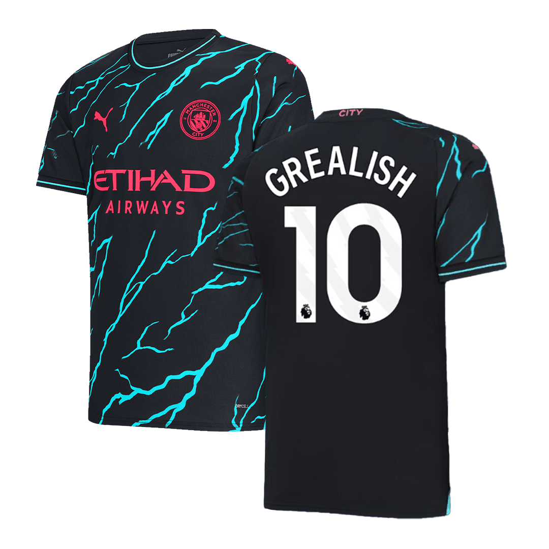 GREALISH #10 Manchester City Third Away Jersey 2023/24