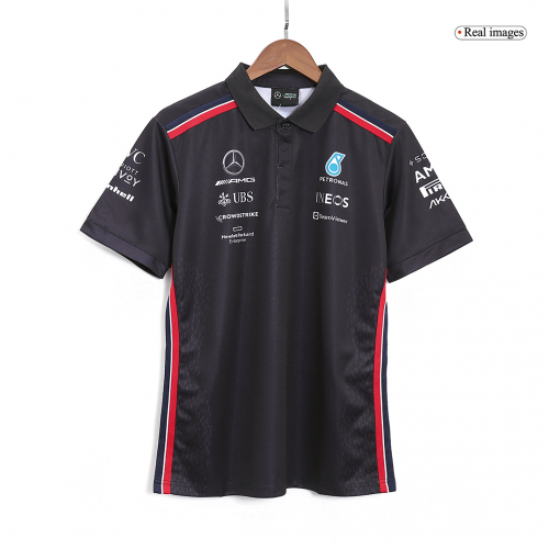 Mercedes AMG Petronas F1 Racing Team Polo - Black 2023