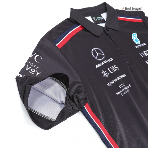 Mercedes AMG Petronas F1 Racing Team Polo - Black 2023