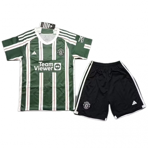 Kids Manchester United Away Jersey Kit 2023/24
