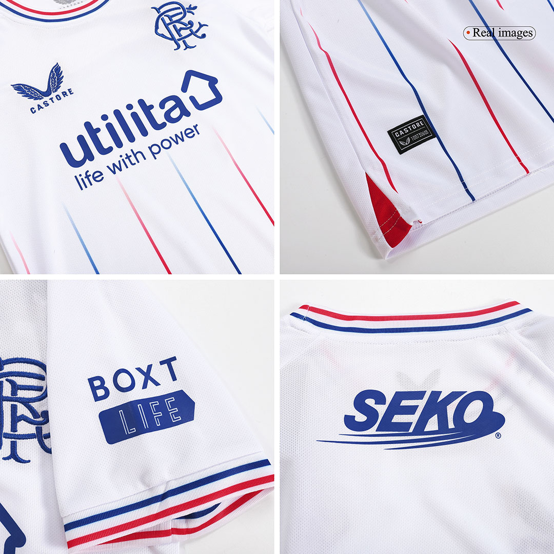 Kids Glasgow Rangers Away Kit Jersey+Shorts 2023/24
