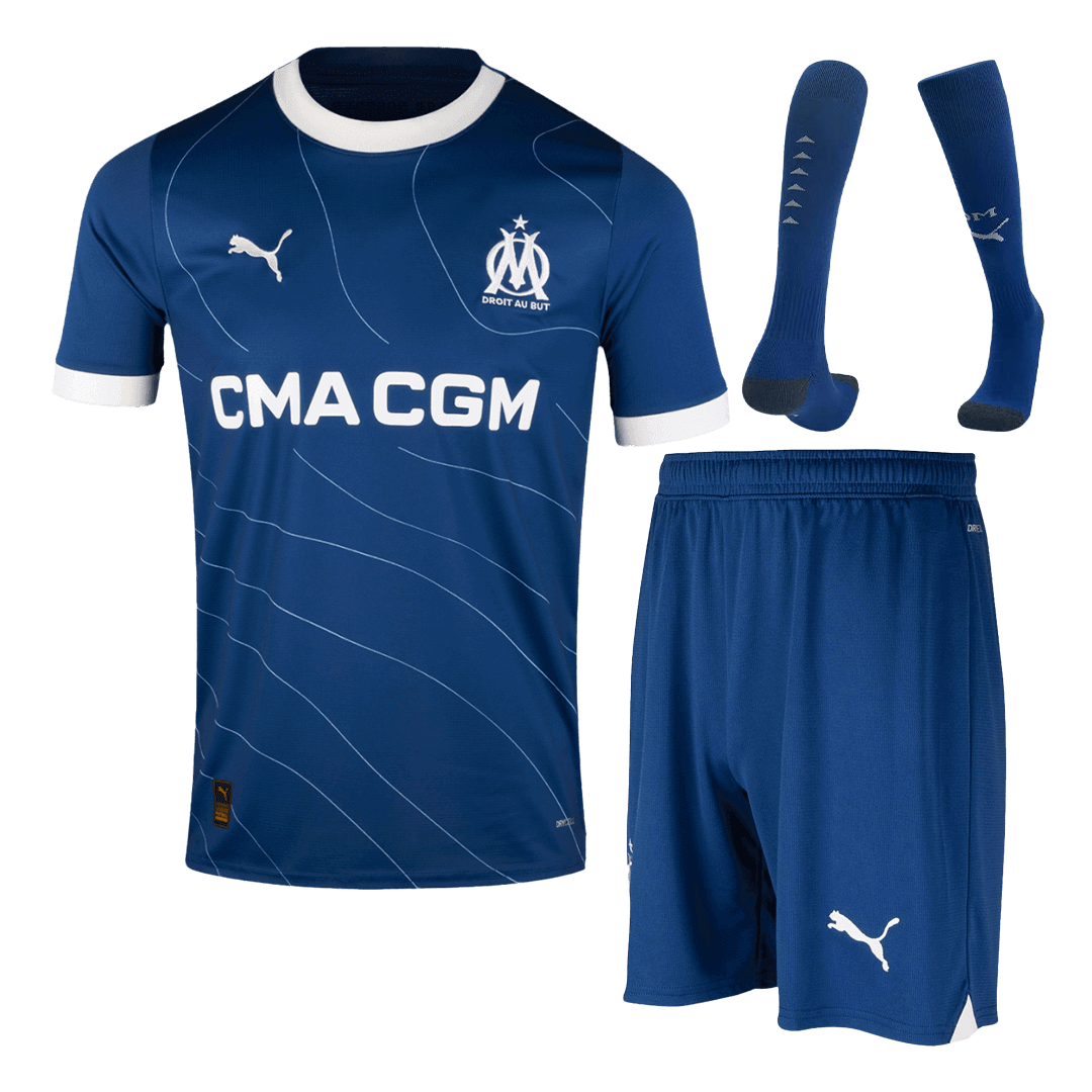 Marseille Away Whole Kit(Jersey+Shorts+Socks) 2023/24