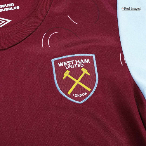 Kids West Ham United Home Kit Jersey+Short 2023/24