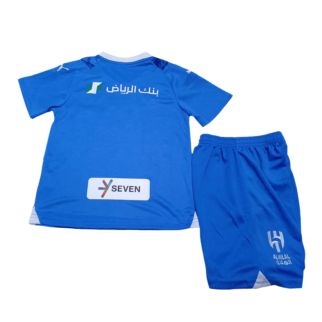 Kids Al Hilal Home Jersey Kit(Jersey+Shorts) 2023/24