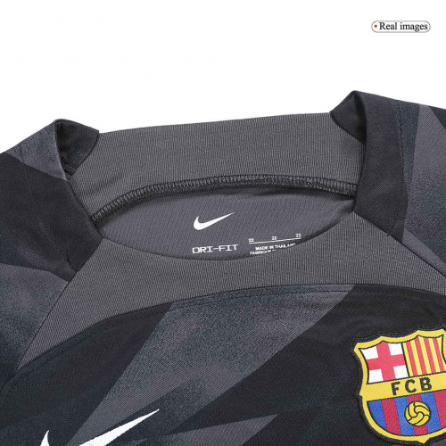 Kids Barcelona Goalkeeper Jersey Kit 2023/24