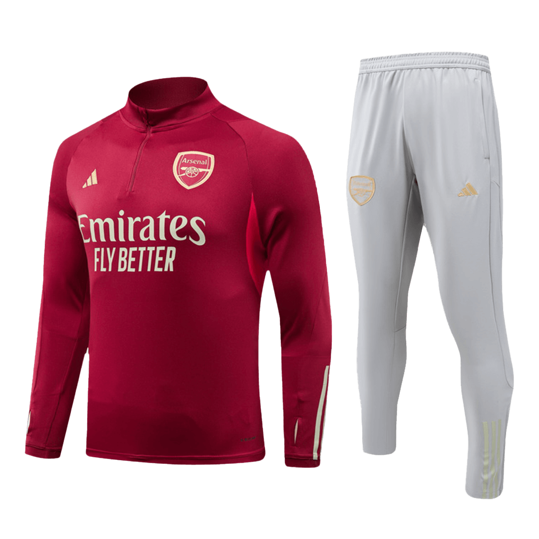 Arsenal Zipper Sweatshirt Kit(Top+Pants) Red 2023/24
