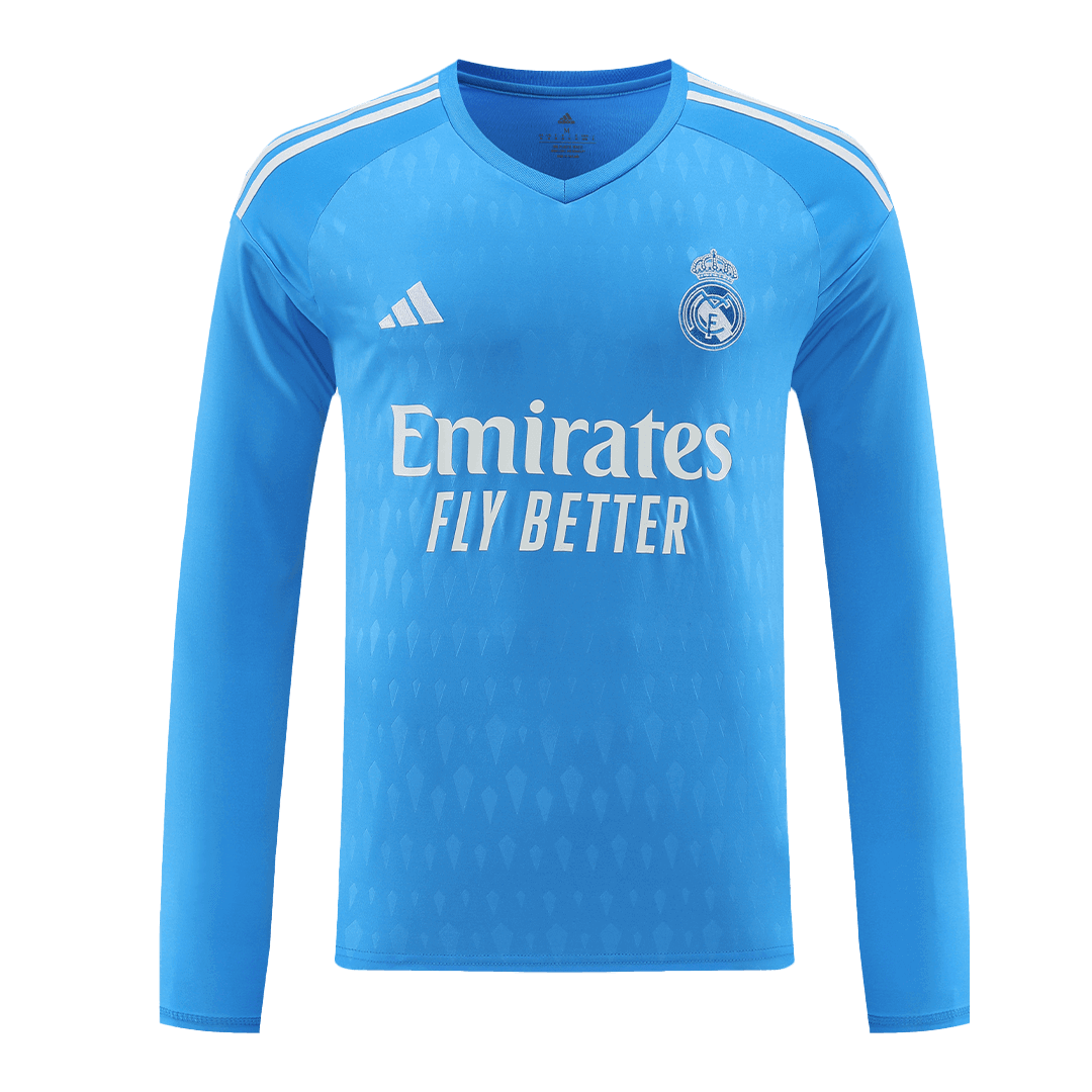 Real Madrid Goalkeeper Long Sleeve Jersey Blue 2023/24