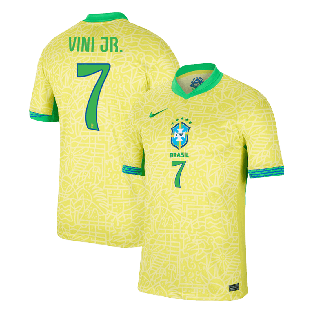VINI JR. #7 Brazil Home Jersey Copa America 2024