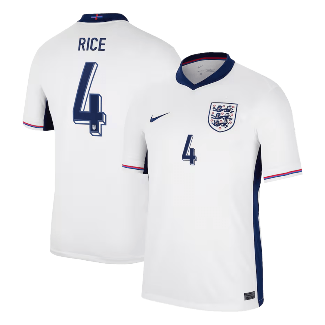 RICE #4 England Home Jersey Euro 2024